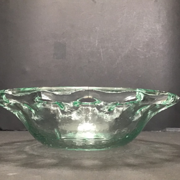 Vintage Reticulated Vidrios San Miguel Recycled Glass Bowl - Picture 2 of 8